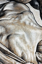 Bathers of Cascina No. 1 by Tom Mallon - Contorted Figure (detail)