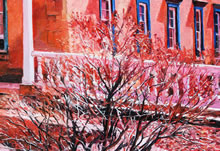 San Miguel MIssion by Tom Mallon, Oil on Canvas - 48 x 24 inches - Bush