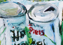 Piels Real Draft by Tom Mallon, Acrylic on Canvas 16 x 14 inches, Detail 01