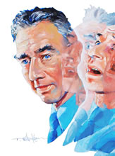 Tom Mallon: Detail of Oppenheimer Portrait