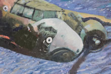 Copy of Tony Fachet's Skip Bombing Wewak, Copy by Tom Mallon, Acrylic on Canvas, Detail of Nose Art