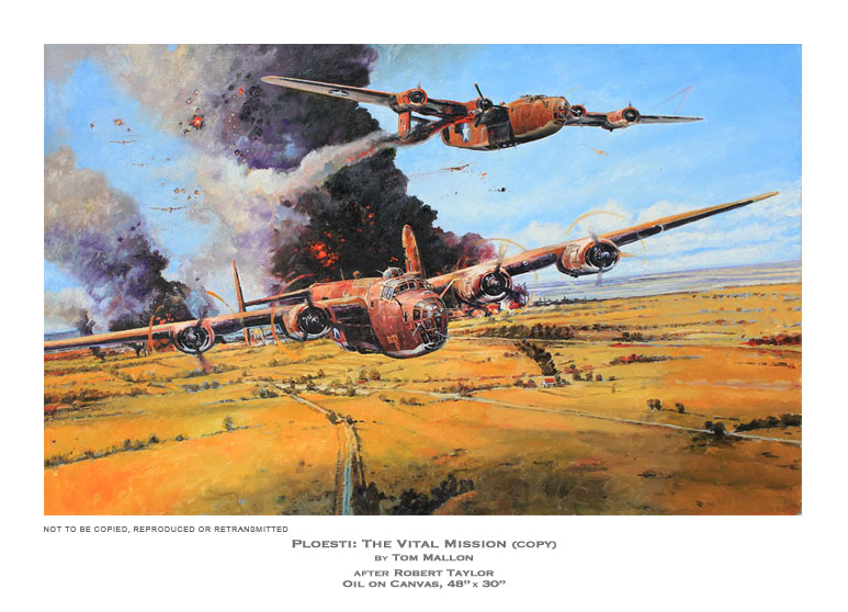 Copy of Robert Taylor's 'Apaches', Copy by Tom Mallon, Oil on Canvas