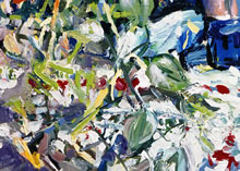 Windowsill by Tom Mallon, Acrylic on Canvas - 30 x 24 inches Detail of Ivy